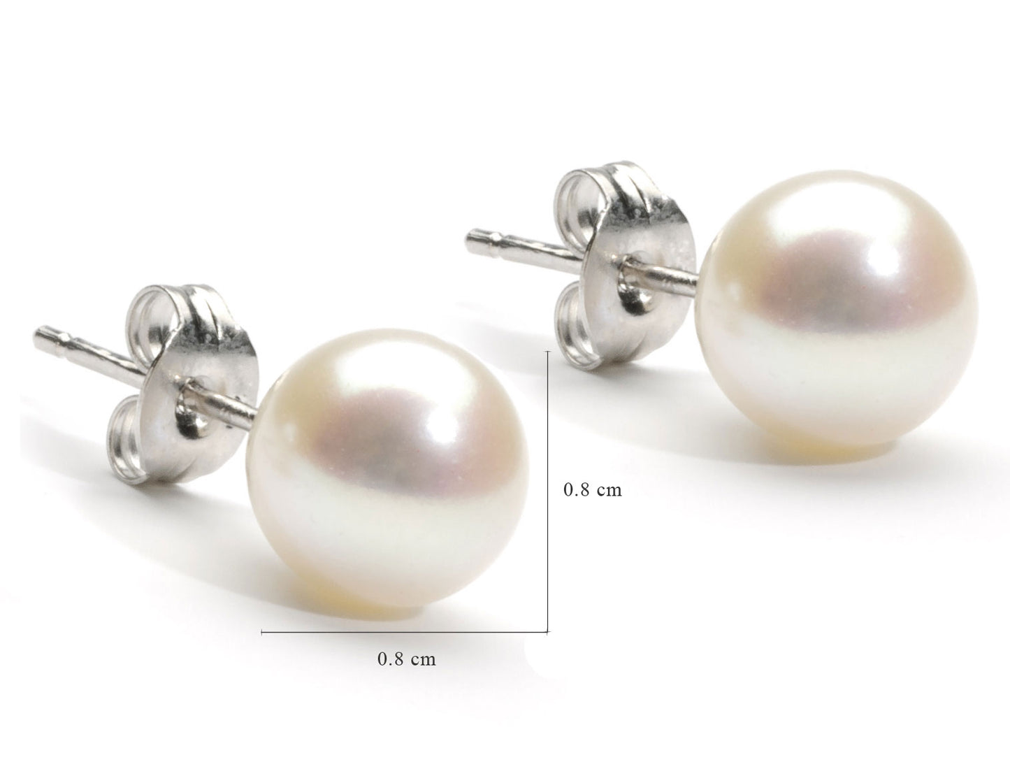 Luxurious Swarovski Pearl Earrings in Silk White