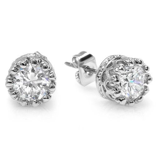 Tiffany® Inspired Hand Etched Swarovski® Stud Earrings
