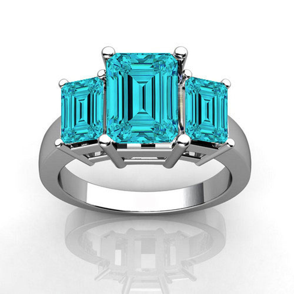 Swarovski® Crystal Emerald-Cut Ring